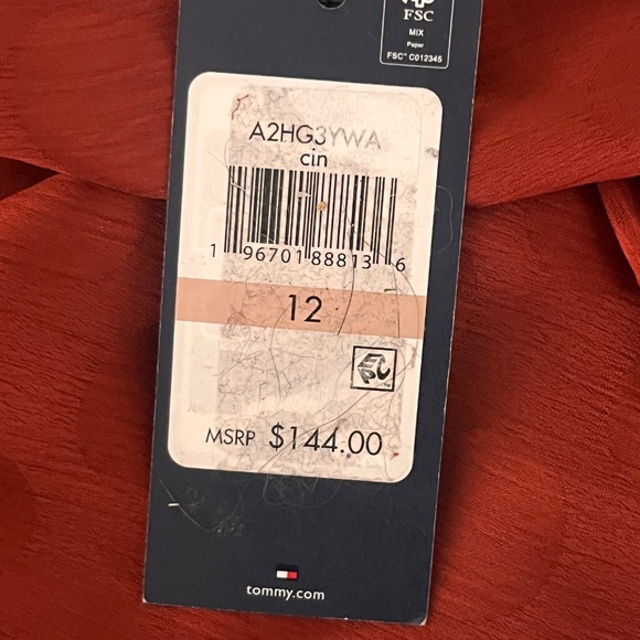 NWT - Tommy Hilfiger Womens Ruffled Chiffon Mini Dress BHFO 2716 - Picture 7 of 10